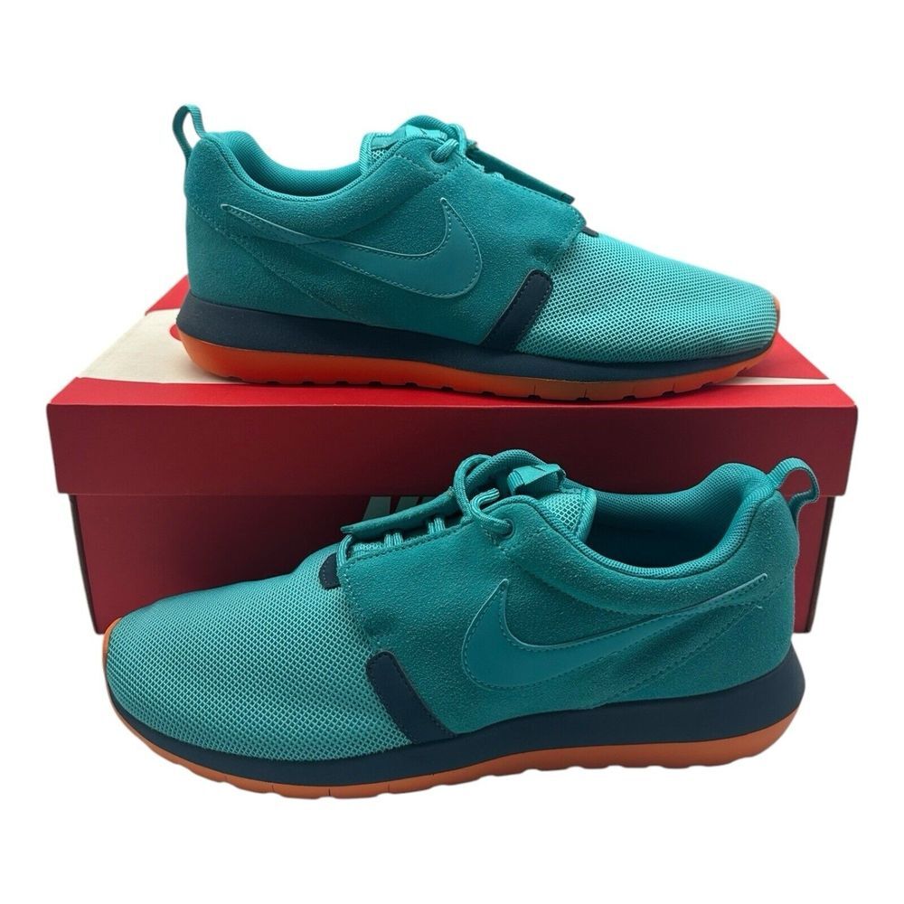 Nike Roche Run NM Shoes Mens 8.5 Blue Dusty Cactus Running Sneakers 631749-301